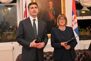 31.10.2024. - U Ambasadi Srbije u Londonu organizovan prijem povodom predstavljanja vinarija iz Vojvodine