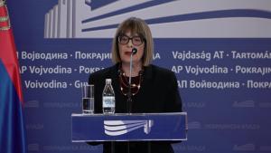 25.11.2024. - Gojkovićeva na obeležavanju prisajedinjenja Banata, Bačke i Baranje Kraljevini Srbiji