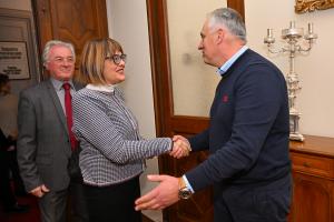 02.12.2024. - Maja Gojković sa predstavnicima Srpske pravoslavne crkvene opštine u Trstu