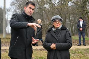22.01.2025. - Predsednica Gojković sa saradnicima posetila Sombor