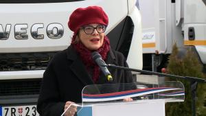 12.02.2025. - Maja Gojković o kupovini novih vozila za zbrinjavanje komunalnog otpada u Zrenjaninu