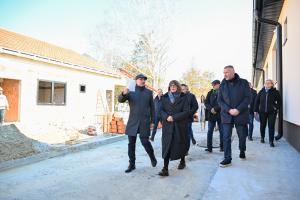 19.02.2025. - Predsednica Gojković sa sardnicima posetila Čurug