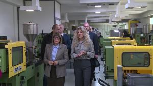 07.03.2025. - Maja Gojković obišla pogon za proizvodnju proizvoda od plastike u Sremskim Karlovcima