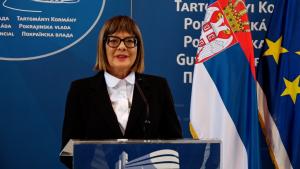 24.03.2025. - Predsednica Gojković povodom sastanka sa gradonačelnikom Novog Sada Žarkom Mićinom