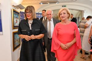 15.07.2025. - Predsednica Gojković otvorila izložbu „Naivno slikarstvo iz Kovačice“ u Bratislavi