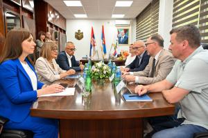 18.07.2025. - Predsenica Gojković sa saradnicima u radnoj poseti Kuli