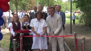 22.07.2025. - Predsednica Gojković na otvaranju nove trim-staze u Inđiji