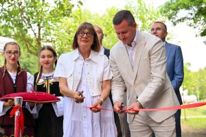 22.07.2025. - Predsednica Gojković na otvaranju nove trim-staze u Inđiji