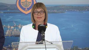 28.08.2025. - Maja Gojković povodom sastanka sa predsednikom Opštine Tivat Željkom Komnenovićem