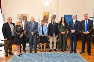 01.10.2025. - Sastanak predsednice Gojković sa zamenikom grčkog ministra unutrašnjih poslova za sektor Makedonije i Trakije