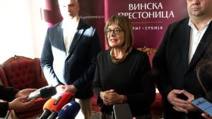 08.12.2025. - Predsednica Gojković povodom posete opštini Irig