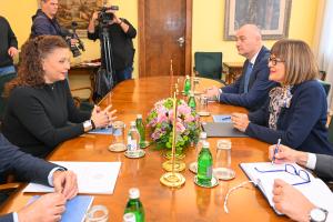 23.02.2026. - Predsednica Gojković primila ministarku turzma u Vladi Republike Crne Gore