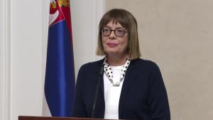 27.02.2026. - Predsednica Gojković povodom sastanka sa predsednikom Vlade Republike Srpske Mićem