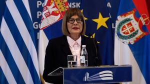 31.03.2026. - Predsednica Gojković povodom sastanka sa delegacijom Republike Grčke