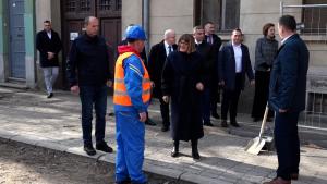 01.04.2026. - Predsednica Gojković sa saradnicima u radnoj poseti Subotici