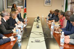 23.04.2026. - Maja Gojković na sastanku sa ministarkom zaštite životne sredine i turizma Namibije