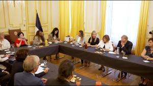 27.05.2026. - Sastanak predsednice Gojković sa gradonačelnicom sedmog distrikta Pariza Rašidom Dati