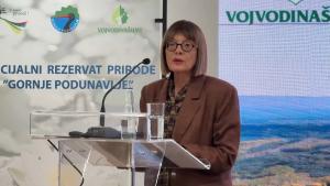 28.09.2026. - Maja Gojković na obeležavanju 25 godina zaštite Gornjeg Podunavlja