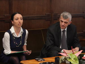 16.04.2009. - Konferencija za novinare povodom gostovanja Mihaila Barišnjikova u Srpskom narodnom pozorištu