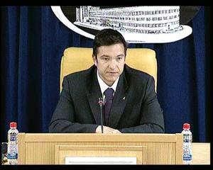 07.05.2009. - Tamaš Korhec na konferenciji povodom završnih takmičenja kviza 