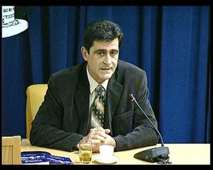 28.05.2009. - Slavko Oros, konferencija za novinare povodom predstojećeg Desetog svetskog kongresa Rusina