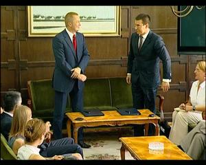 17.07.2009. - Pajtić i Kravčenko potpisuju Sporazum o strateškoj saradnji IVV-a i NIS-a
