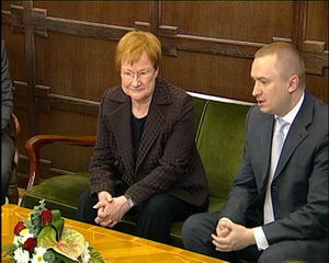 01.04.2011. - Dr Bojan Pajtić primio predsednicu Finske Tarju Halonen - pokrivalice
