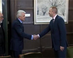 04.04.2011. - Nemi kadrovi sa sastanka dr Bojana Pajtića i predsednika Vrhovne rade Ukrajine Vladimira Litvina
